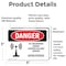 Signmission Radiation & Laser Sign, 3.5 in H x 5 in W, Vinyl Decal, Rectangle OS-2PACK-DS-D-35-L-1693 - alternate 3